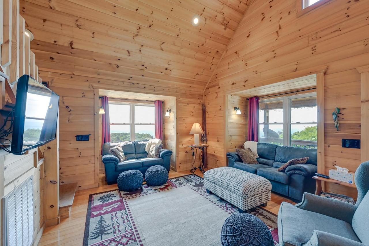 Warm And Cozy Cabin With Deck On Top Of The Blue Ridge Fancy Gap Exterior foto
